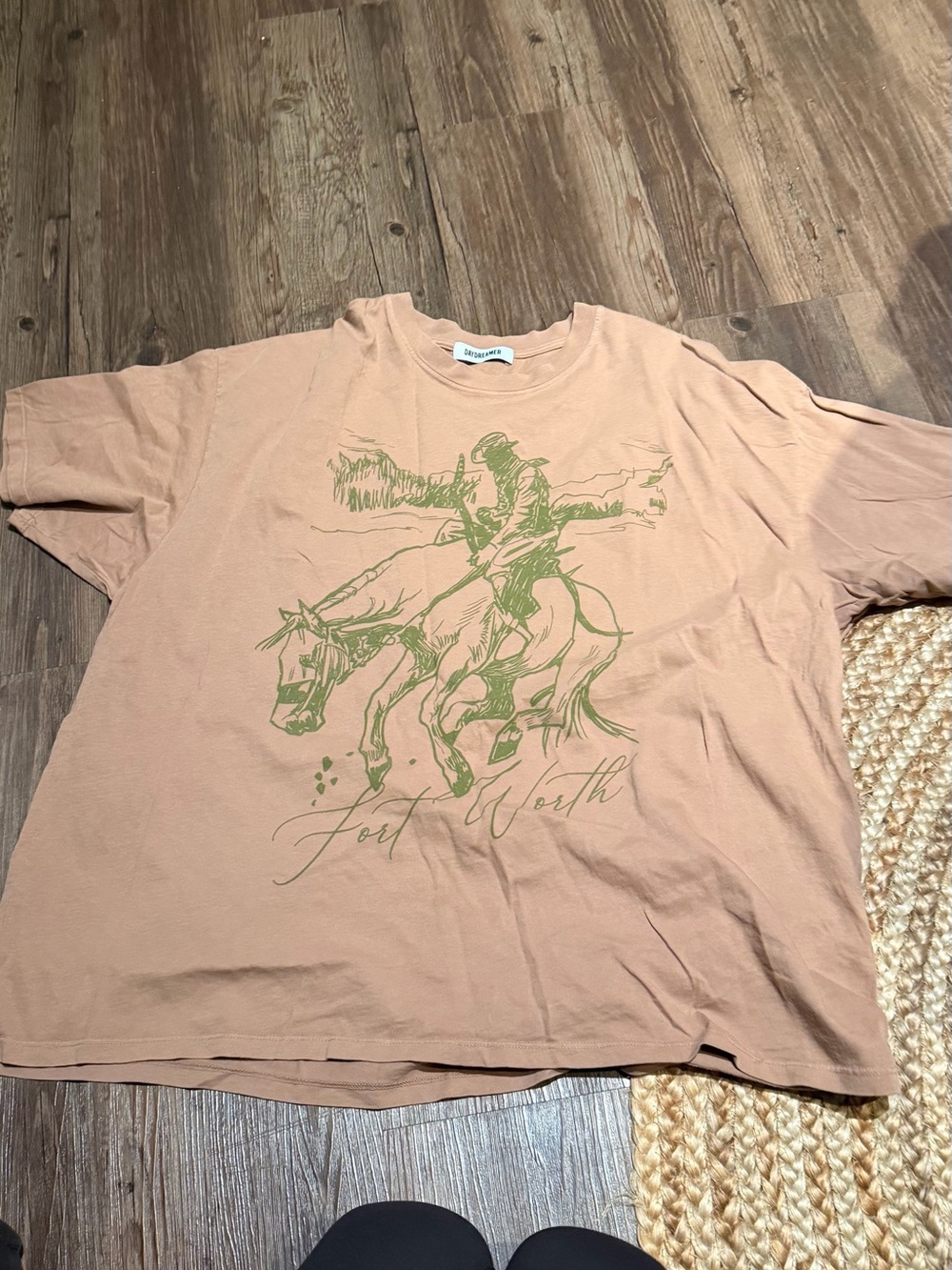 Fort Worth Graphic Tee - Beige Women’s Shirt